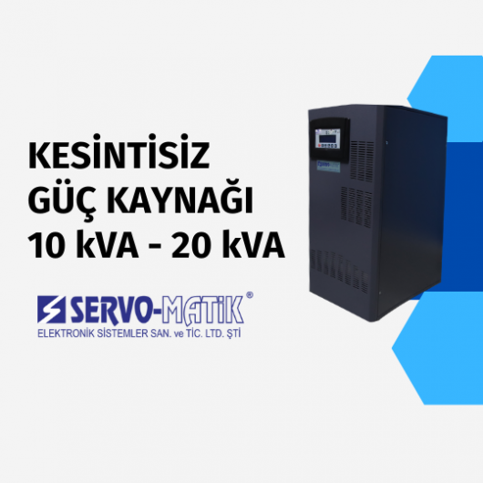 ONLINE UPS 10 kVA - 20 kVA SERVOMATİK N SERİSİ