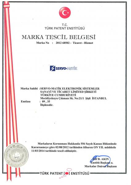 KESİNTİSİZ GÜÇ KAYNAĞI , VOLTAJ REGÜLATÖRÜ , REDRESÖR ÜRÜNLERİMİZİN MARKA TESCİL BELGELERİ